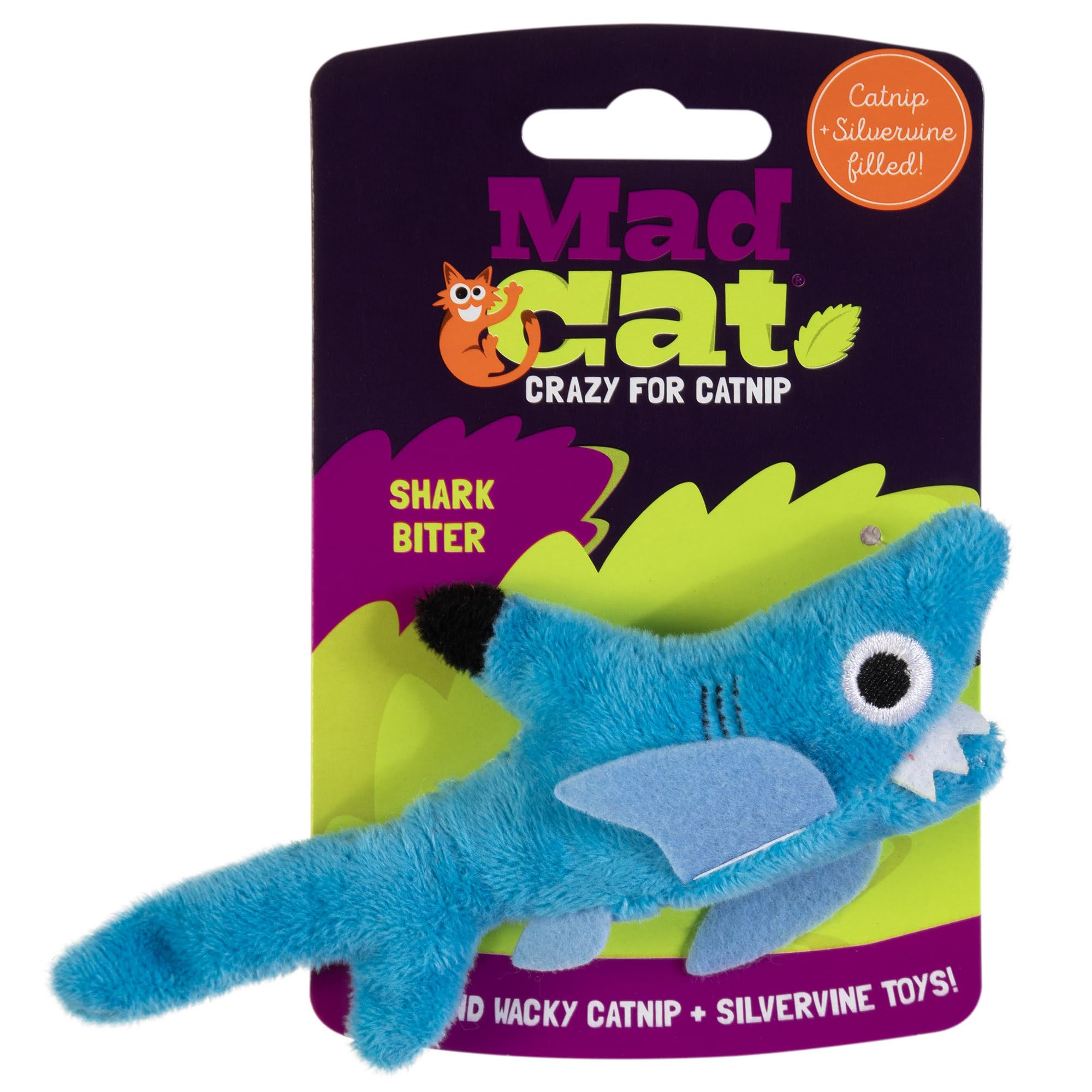 ねこ　シャーク Amazon.com : Mad Cat Shark Biter Ocean Themed Catnip and